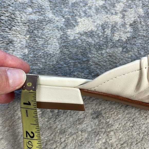 New Sam Edelman Julia Ruched Pointed Toe Flats Ivory Marfil Balletcore Sz 5.5 - Picture 12 of 12